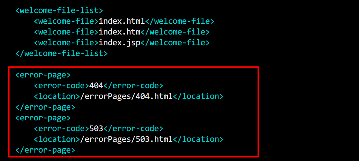 Tomcat 自定義 404 503等 頁(yè)面