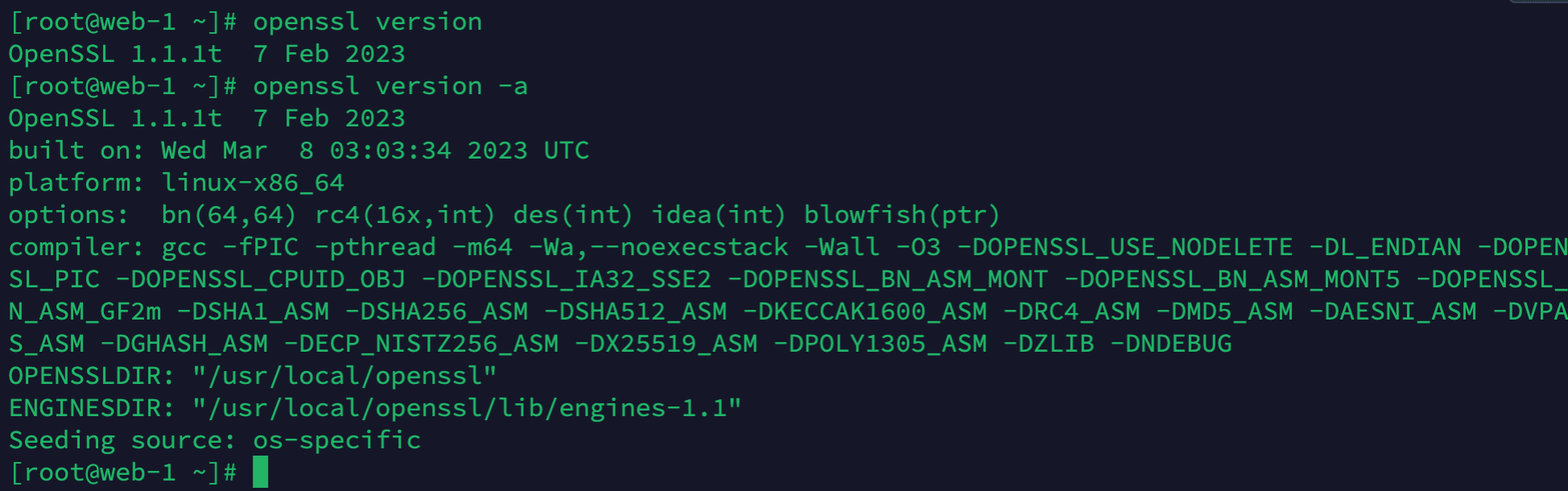 RHEL 6.7 升級openssl到1.1.1t